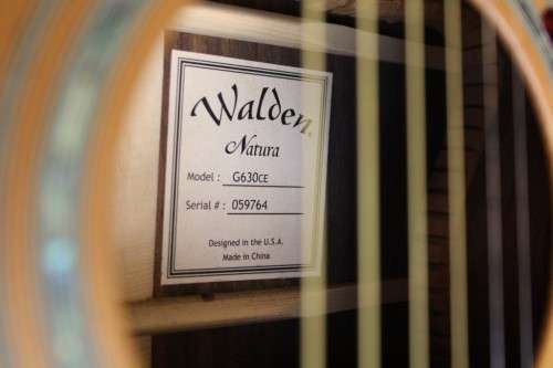 Walden G630CE Acoustic Guitar - Solid Spruce Top - Rosewood B/S