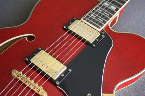 Carlo Robelli Semi-Hollow Body Electric Guitar - Stunning Translucent Red