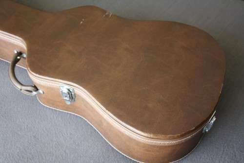 Brown Acoustic Guitar Hard-case - Dreadnought Shape