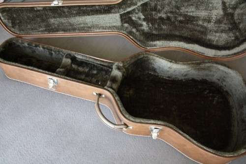Brown Acoustic Guitar Hard-case - Dreadnought Shape