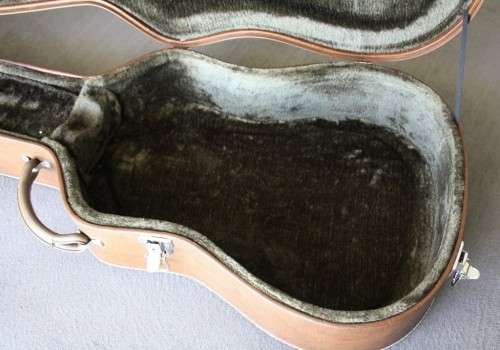 Brown Acoustic Guitar Hard-case - Dreadnought Shape