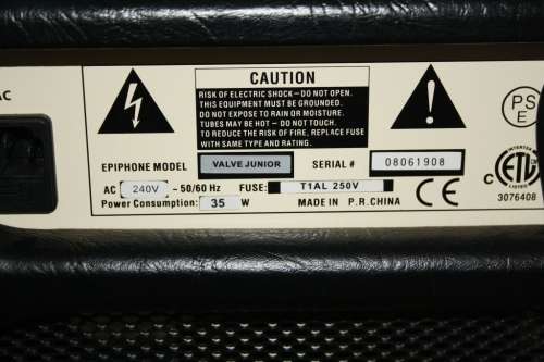 Epiphone Valve Junior 5 watt Full Valve Guitar Amp