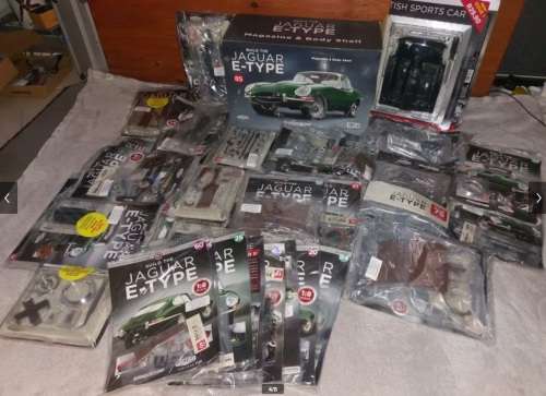 Complete Kit (All 100 Issues) Unbuilt - DeAgostini 1-8 Scale Jaguar E-Type Build Your Own Car