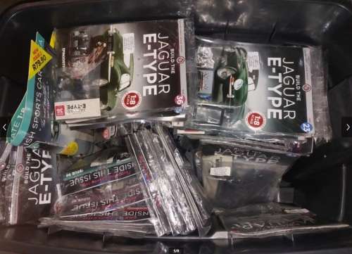 Complete Kit (All 100 Issues) Unbuilt - DeAgostini 1-8 Scale Jaguar E-Type Build Your Own Car