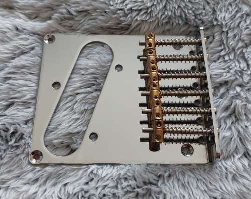 Telecaster 6 String Bridge with Brass Saddles