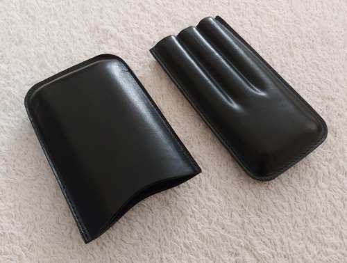 Leather Cigar Case - Vintage 3 Cigar