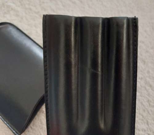 Leather Cigar Case - Vintage 3 Cigar
