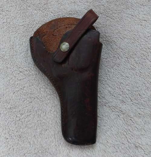 Vintage Leather Revolver Holster