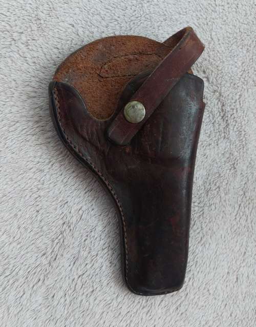 Vintage Leather Revolver Holster
