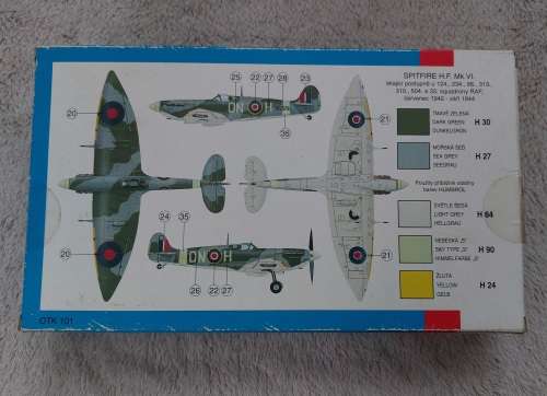 SMÊR 1/72 Scale Supermarine Spitfire MK VI WWII Fighter Plane