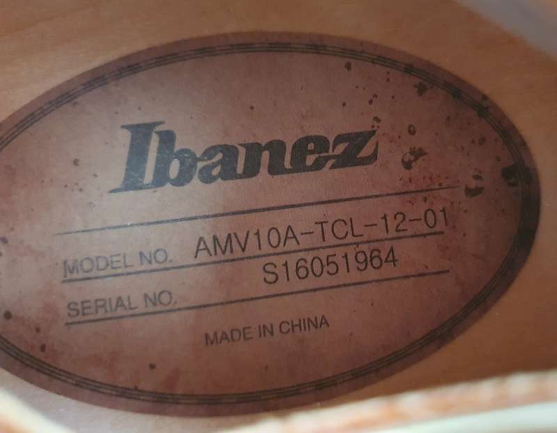 Brand New Ibanez AMV10A Semi-Hollow Guitar