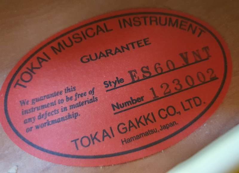 Tokai ES60 Semi-Hollow Guitar