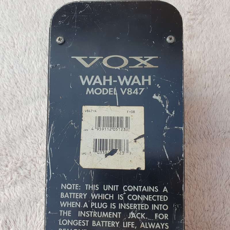 Vox V847 Wah Guitar Pedal