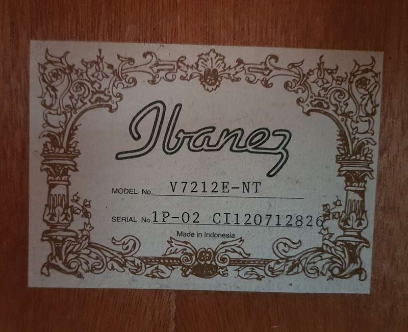 Ibanez V7212E 12-String Acoustic Guitar