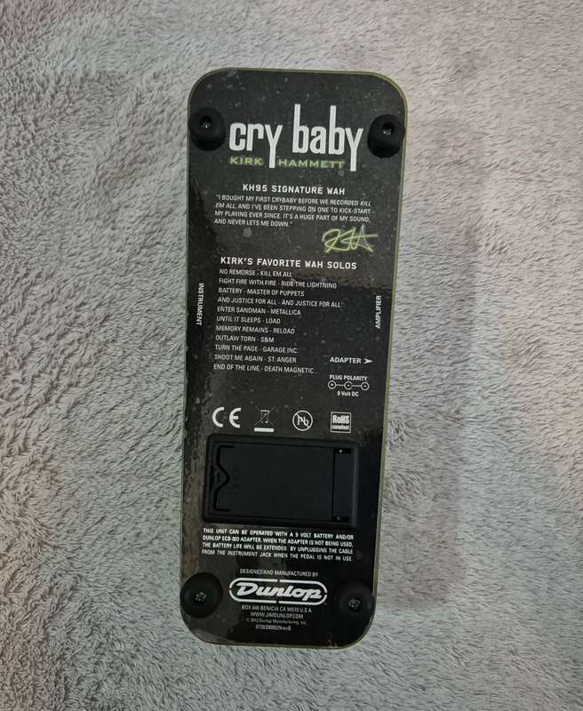 Dunlop Cry Baby KH95 Kirk Hammet Signature Wah Pedal