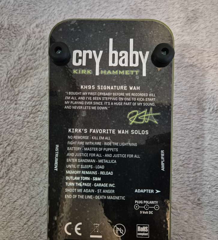 Dunlop Cry Baby KH95 Kirk Hammet Signature Wah Pedal