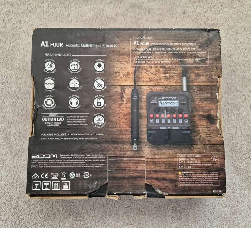 Zoom A1 Four Acoustic Guitar Multi-effects Pedal