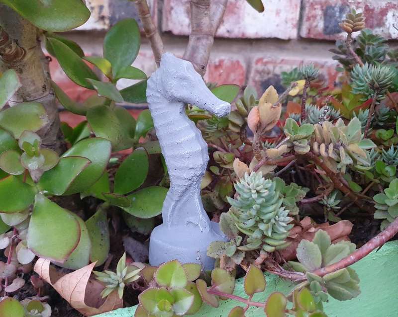 Art Deco Large Seahorse Statue