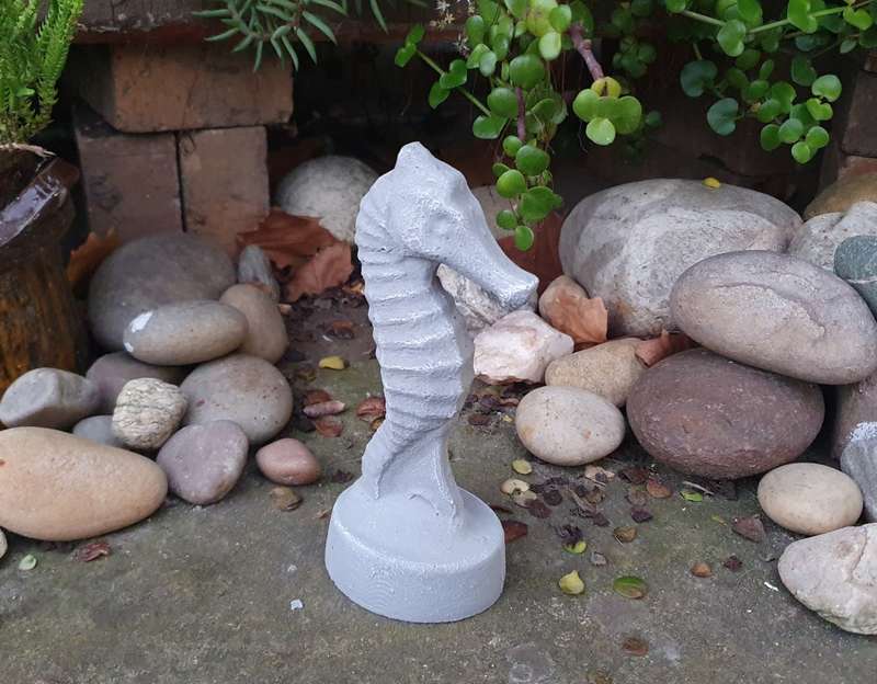 Art Deco Medium Seahorse Statue