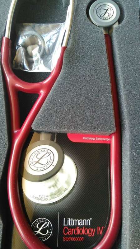 Littmann Cardiology IV: Burgundy Stainless Steel (FREE SHIPPING)