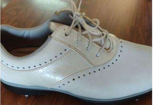 Ladies Footjoy eMerge White and cream Golf shoe  Size 6 UK