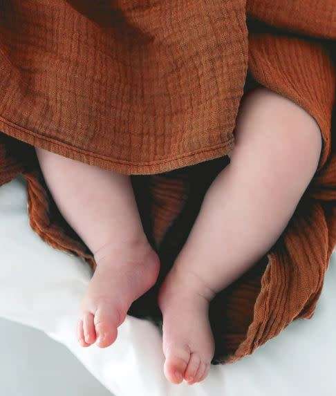 Phlo Studio- Rust Muslin Swaddle Blanket