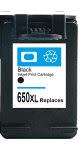 Black ink cartridges compatible with HP650 Generic