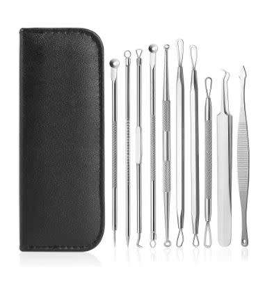 Acne and Black Head Remover with Storage Bag - 2 Acne and Black Head Remover
