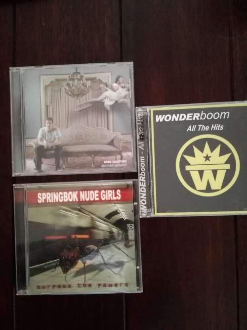 Springbok Nude Girls - Surpass the powers, Arno Carstens - Another Universe, Wonderboom - Hits