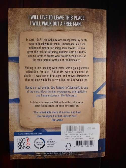 The Tattooist of Auschwitz by Heather Morris