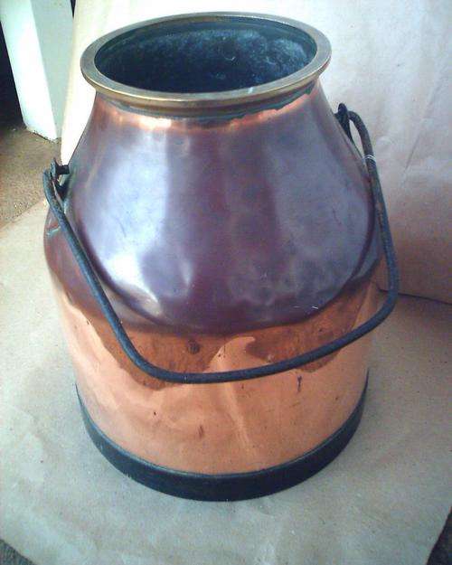 Copper Milk Can. 380mm height.