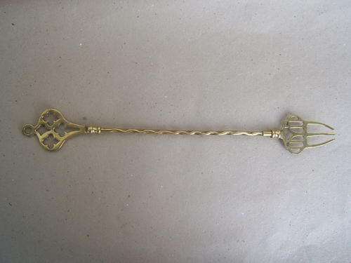 Brass Toasting Fork