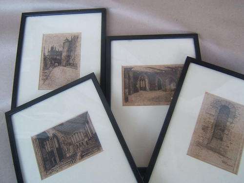 4 Prints/Engravings From Old London