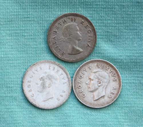 3  3 PENCE OR TICKY COINS