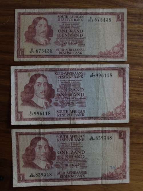 South African R1 notes Rissik And De Jongh