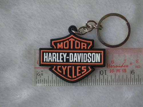 kiTki Harley-Davidson badge logo motorcycle car keychain key chain soft plastic ring