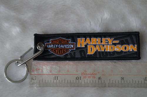kiTki Harley-Davidson badge football soccer woven knit keychain key chain ring