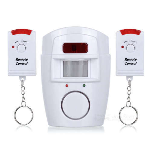 Security Alarm Siren w/ IR Motion Detector/Dual Alarm/Disarm