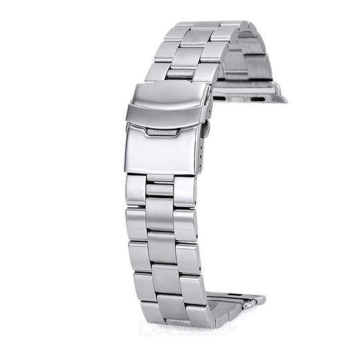 Mini Smile Stainless Steel Watch Band for APPLE WATCH 42mm - Silver
