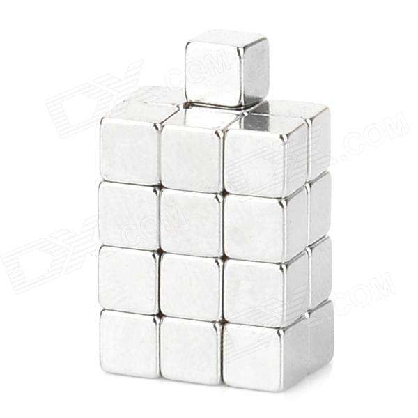 Square NdFeB Magnet Cubes - Silver (25PCS)
