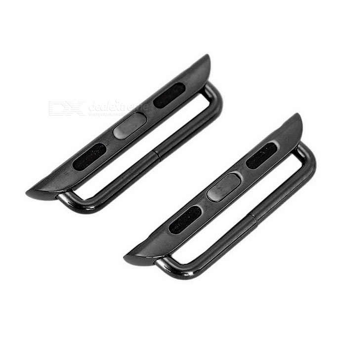 Stainless Steel Watchband Band Attachment for APPLE WATCH 42mm - Black