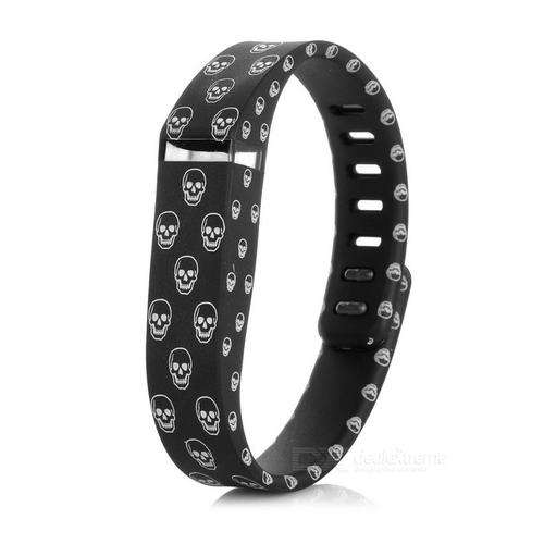 Replacement TPE+TPU Wrist Band w/ Clasp for Fitbit Flex - Black