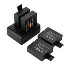 Mini Smile 4-Batteries + Dual Charging Dock for SJ5000 + More - Black