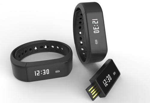 B5 Plus 0.91" Bluetooth Smart Watch Bracelet w/ Sports Tracker - Black