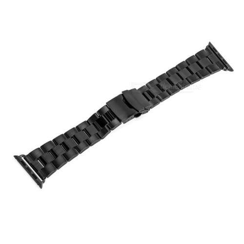 Apple Watch Mini Smile Stainless Steel Watch Band for APPLE WATCH 42mm - Black