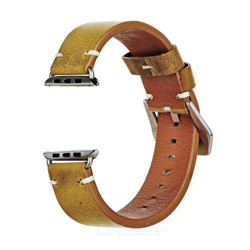 Apple Watch Italian Leather Watchband w/ Attachments for 42mm Apple Watch - Brown