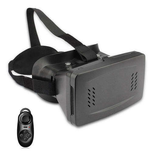 VR Virtual Reality Glasses Magnet Control 3D Glass with Bluetooth Controller for 3.5-6" Phone