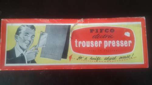 1950's PIFCO ELECTRIC TROUSER PRESSER (ORIGINAL PACKAGING) AND MINT CONDITION