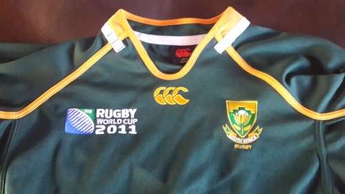 ORIGINAL 2011 SOUTH AFRICA SPRINGBOK RUGBY JERSEY (WORLD CUP) Size (L)