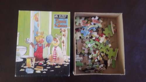 RARE 1987 DENNIS THE MENACE 99" PIECE PUZZLE (COMPLETE @ ORIGINAL BOX)